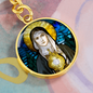 Saint Clare of Assisi luxury keychain