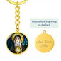 Saint Clare of Assisi luxury keychain