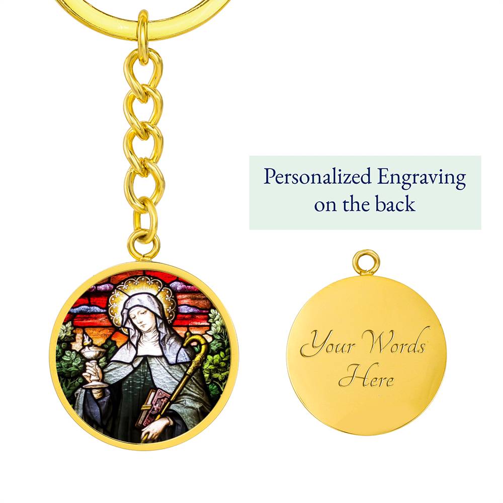 St Brigid of Ireland keychain