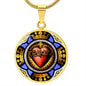 Sacred Heart of Jesus necklace medal pendant