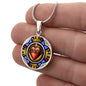 Sacred Heart of Jesus necklace medal pendant
