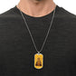 Seven Sorrows Mary dog tag necklace