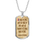 All shall be well, Julian Divine Love, Divine Love Quote, Baptism Gift Girl, Personalised Gift, Godparent Gift, Military Dog Tag Necklace