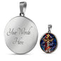Holy Trinity pendant, Holy Trinity image, Trinity Necklace, Baptism Gift Girl, Baptism Gift Boy, Godparent Gift, Godmother Gift Pastor Gift
