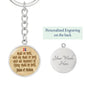 All shall be well, Julian Divine Love, Julian of Norwich, Baptism Gift Girl, Personalised Gift, Godparent Gift, Godmother Gift, keychain
