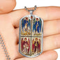 Archangels Michael, Arch Angel Michael, Personalised Gift, Archangel Gabriel, Archangel Raphael, Archangel Uriel military dog tag necklace