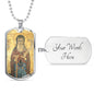 Saint Anthony Abbot, St Anthony of Desert, Personalised Gift, Patron Saint Farmers, Patron Saint of Pets, Patron of Livestock, necklace