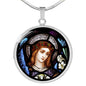 St Gabriel Archangel, Archangel Gabriel, Saint Gabriel Gift, Patron of Messengers, Pregnancy Gift, Personalised Gift, pendant necklace