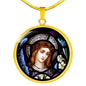St Gabriel Archangel, Archangel Gabriel, Saint Gabriel Gift, Patron of Messengers, Pregnancy Gift, Personalised Gift, pendant necklace