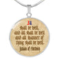 All shall be well, Julian Divine Love, Divine Love Quote, Baptism Gift Girl, Personalised Gift, Godparent Gift, Godmother Gift, Necklace
