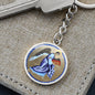 Guardian Angel gift, Guardian Angel medal, Personalised gift, Grandson gift, First Communion gift, Christian gift, Catholic gift, Keychain