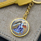 Guardian Angel gift, Guardian Angel medal, Personalised gift, Grandson gift, First Communion gift, Christian gift, Catholic gift, Keychain