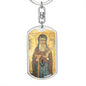 Saint Anthony Abbot, St Anthony of Desert, St Anthony of Egypt, Parton Saint Farmers, Patron Saint of Pets, Patron of Livestock, keychain
