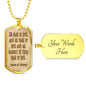 All shall be well, Julian Divine Love, Divine Love Quote, Baptism Gift Girl, Personalised Gift, Godparent Gift, Military Dog Tag Necklace