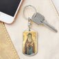 Saint Anthony Abbot, St Anthony of Desert, St Anthony of Egypt, Parton Saint Farmers, Patron Saint of Pets, Patron of Livestock, keychain