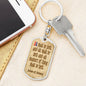 All shall be well, Julian Divine Love, Divine Love Quote, Baptism Gift Boy, Godparent Gift, Godfather Gift, Pastor gift, Dog Tag Keychain