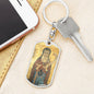 Saint Anthony Abbot, St Anthony of Desert, St Anthony of Egypt, Parton Saint Farmers, Patron Saint of Pets, Patron of Livestock, keychain
