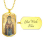Saint Anthony Abbot, St Anthony of Desert, Personalised Gift, Patron Saint Farmers, Patron Saint of Pets, Patron of Livestock, necklace