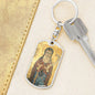 Saint Anthony Abbot, St Anthony of Desert, St Anthony of Egypt, Parton Saint Farmers, Patron Saint of Pets, Patron of Livestock, keychain