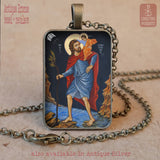 Saint Christopher, Patron of Motorists, Patron of Bachelors, Patron of Drivers, Patron of Gardeners, Patron of Travelers, Patron Cab Drivers