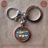 Pisces Necklace, Pisces Keychain, Pisces Birthday Gift, Pisces Sign Gift, Zodiac Birthday Gift, Zodiac Sign Necklace, Zodiac Sign Keychain