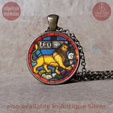 Leo Necklace, Leo Keychain, Leo Birthday Gift, Leo Sign Gift, Zodiac Birthday Gift, Zodiac Sign Necklace, Zodiac Sign Keychain, Leo Zodiac