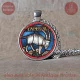 Capricorn Necklace, Capricorn Keychain, Capricorn Birthday Gift, Capricorn Sign Gift, Zodiac Birthday Gift, Zodiac Necklace, Zodiac Keychain
