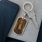 Madonna and Child Margaritonne dog tag keychain