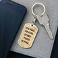 It's Fine. I'm Fine. Everything is Fine. Dog Tag Military keychain, Boyfriend gift, Inspirational quote, Motivational quote, Positive quote