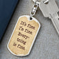 It's Fine. I'm Fine. Everything is Fine. Inspirational quote, Boyfriend gift, Dog Tag Military keychain, Motivational quote, Positive quote