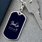 Dog Tag with Swivel Keychain NEW