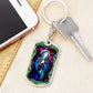 Our Lady of Sorrow dog tag keychain