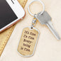 It's Fine. I'm Fine. Everything is Fine. Inspirational quote, Boyfriend gift, Dog Tag Military keychain, Motivational quote, Positive quote