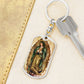Our Lady of Guadalupe dog tag keychain
