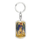 St Michael the Archangel dog tag keychain