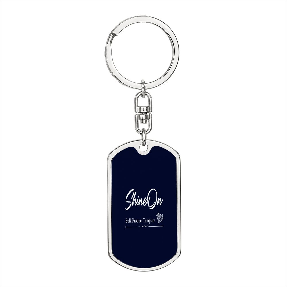 Dog Tag with Swivel Keychain NEW