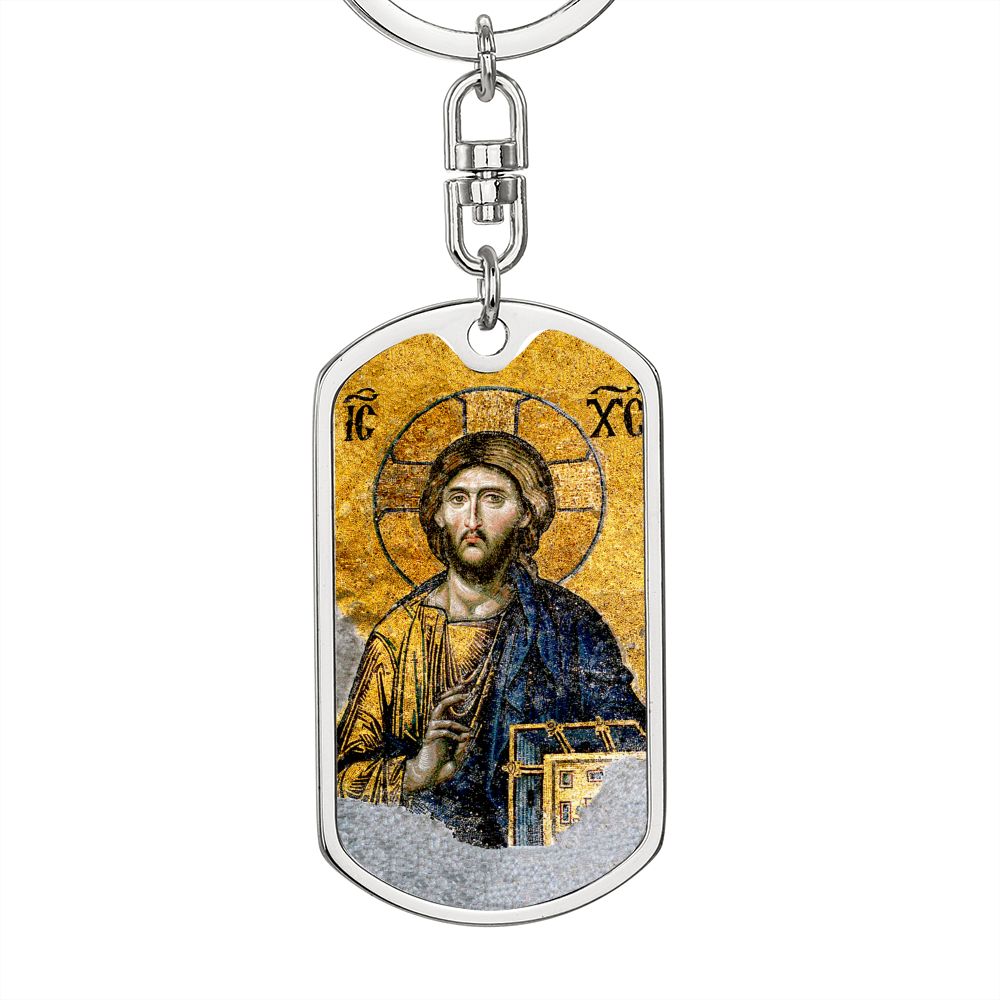 Christ Pantocrator icon of St Sophia keychain