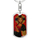 Jesus Christ Pantocrator dog tag keychain