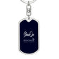 Dog Tag with Swivel Keychain NEW
