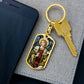 Archangel Gabriel dog tag keychain