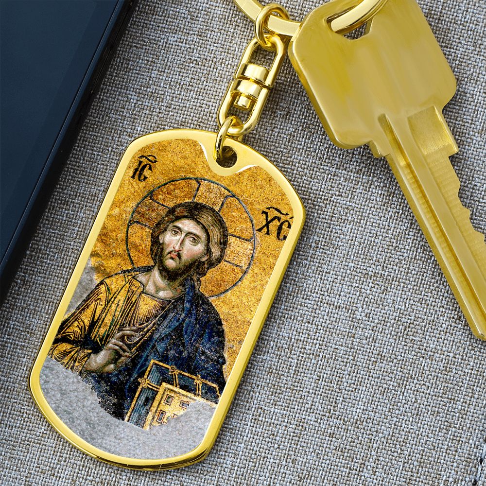 Christ Pantocrator icon of St Sophia keychain