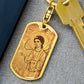 Archangel Gabriel Sinai dog tag keychain