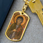 St Clare of Assisi dog tag keychain
