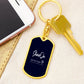Dog Tag with Swivel Keychain NEW