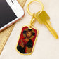 Jesus Christ Pantocrator dog tag keychain