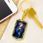 Our Lady of Sorrow dog tag keychain