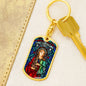 St Cecilia Dog Tag keychain