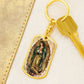 Our Lady of Guadalupe dog tag keychain