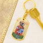 Saint Christopher Dog Head Dog Tag keychain gift