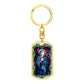 Our Lady of Sorrow dog tag keychain